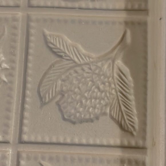 Cookie Mold Workshops OF Gerald E. Henn Fruit And Floral 9 Square Stoneware - Picture 11 of 14